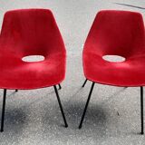 Pierre Guariche barrel chairs