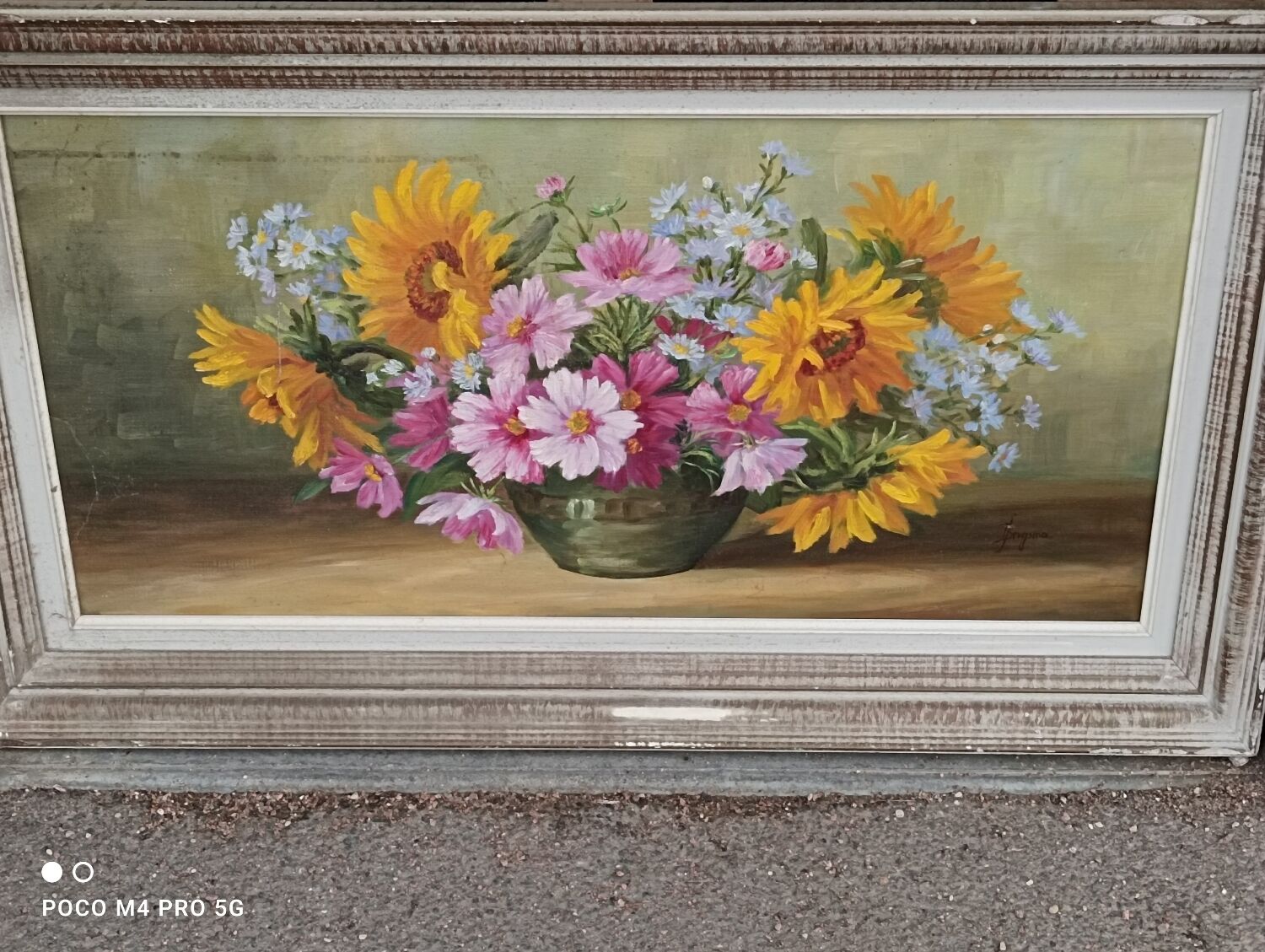 Painting by Jody Bergsma painting on canvas depicting flowers