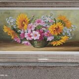 Painting by Jody Bergsma painting on canvas depicting flowers