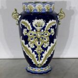 Earthenware vase, faience factory of fives lille - early twentieth century
