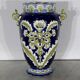 Earthenware vase, faience factory of fives lille - early twentieth century