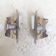 2 metal wall lights from the Maison Sciolari, Italy 1970