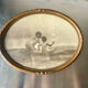 Oval Antique Wooden Frame 32 cm x 25 cm