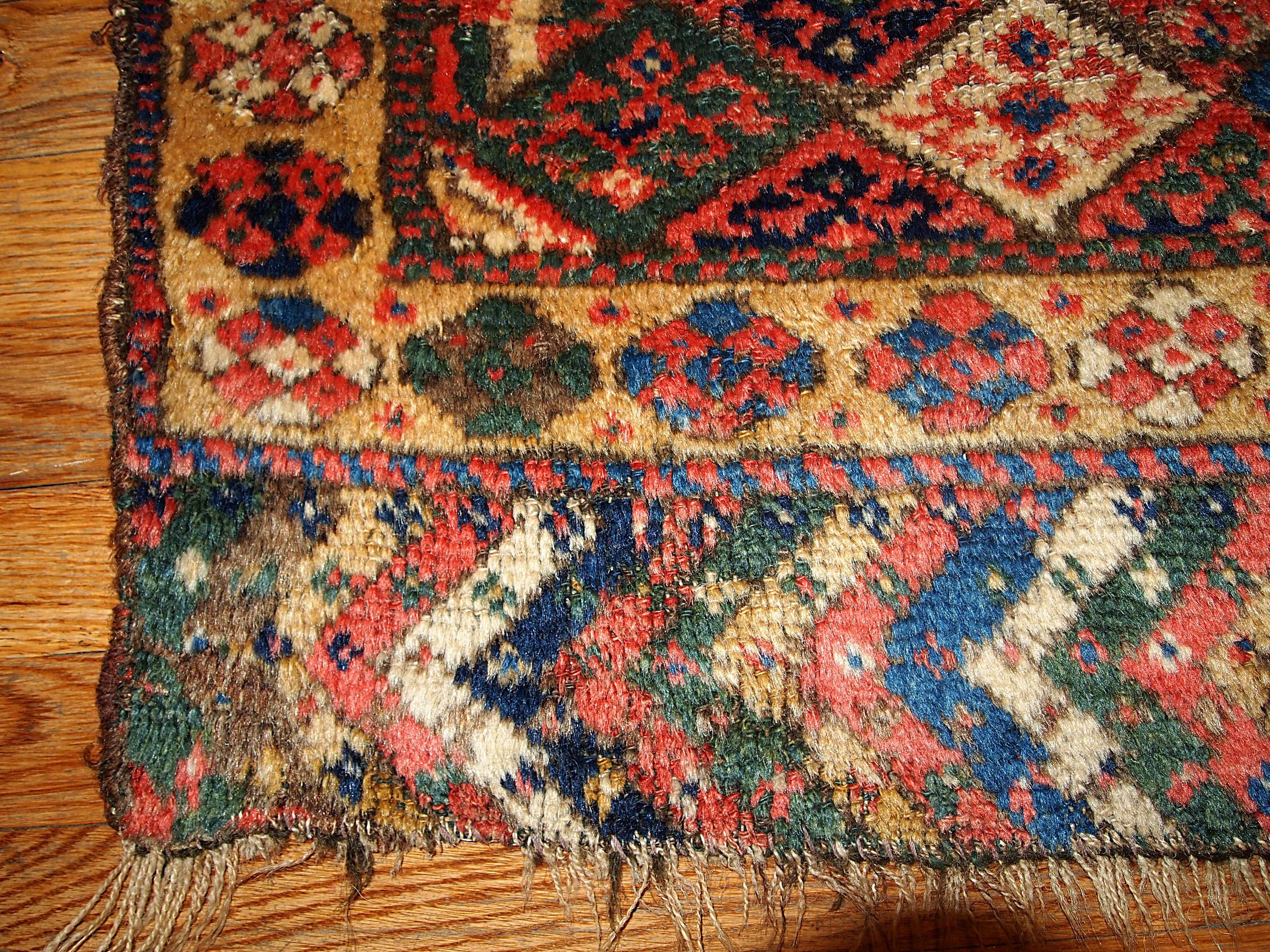 61cm x 61cm Kyrdish Persian carpet 1880 s