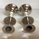 Pair of silver metal candlesticks