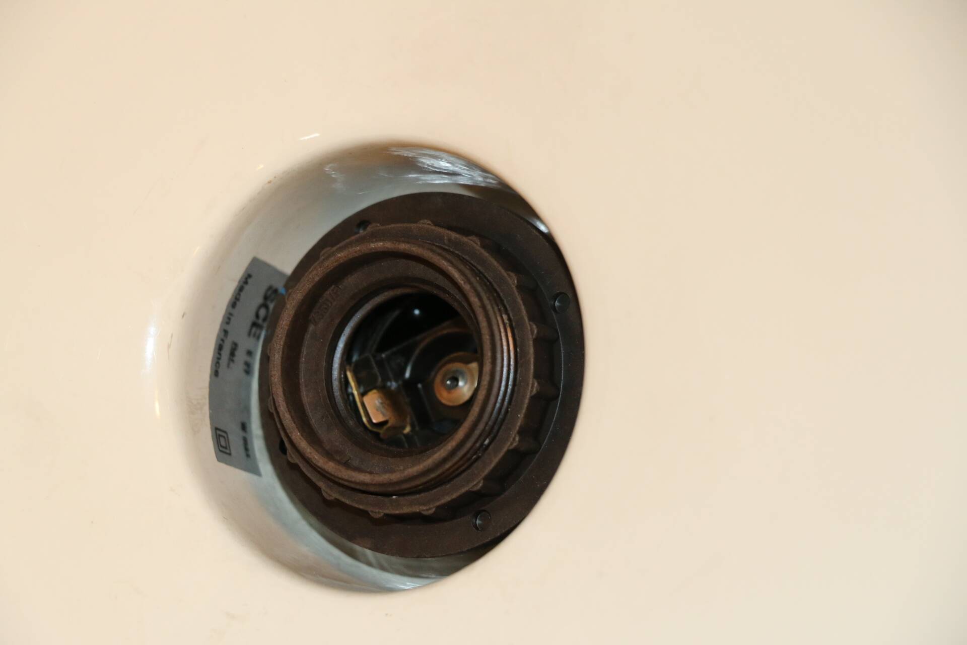 Suspension sce métal laqué blanc