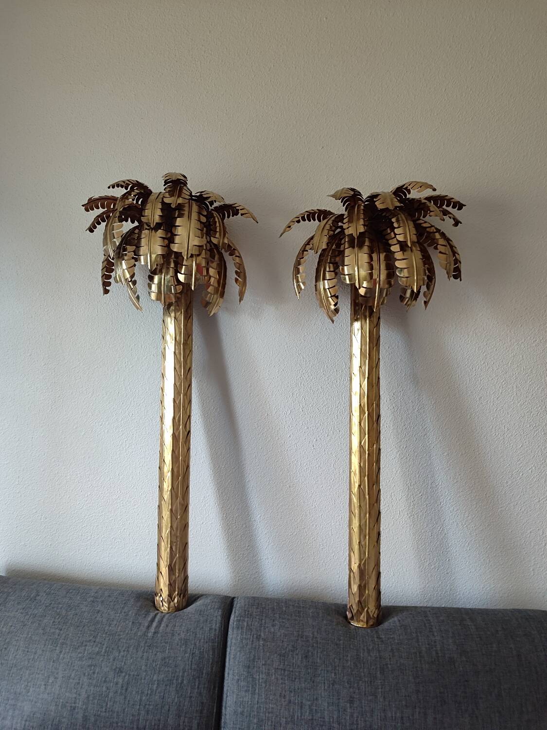 Appliques palmier en laiton