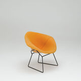 Diamond Chair – Yellow Upholstery - Harry Bertoia