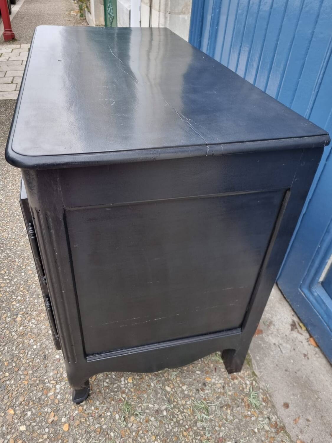 Black Louis XV low sideboard