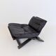 Nelo Kroken leather chair with ottoman by Ake Fribytter