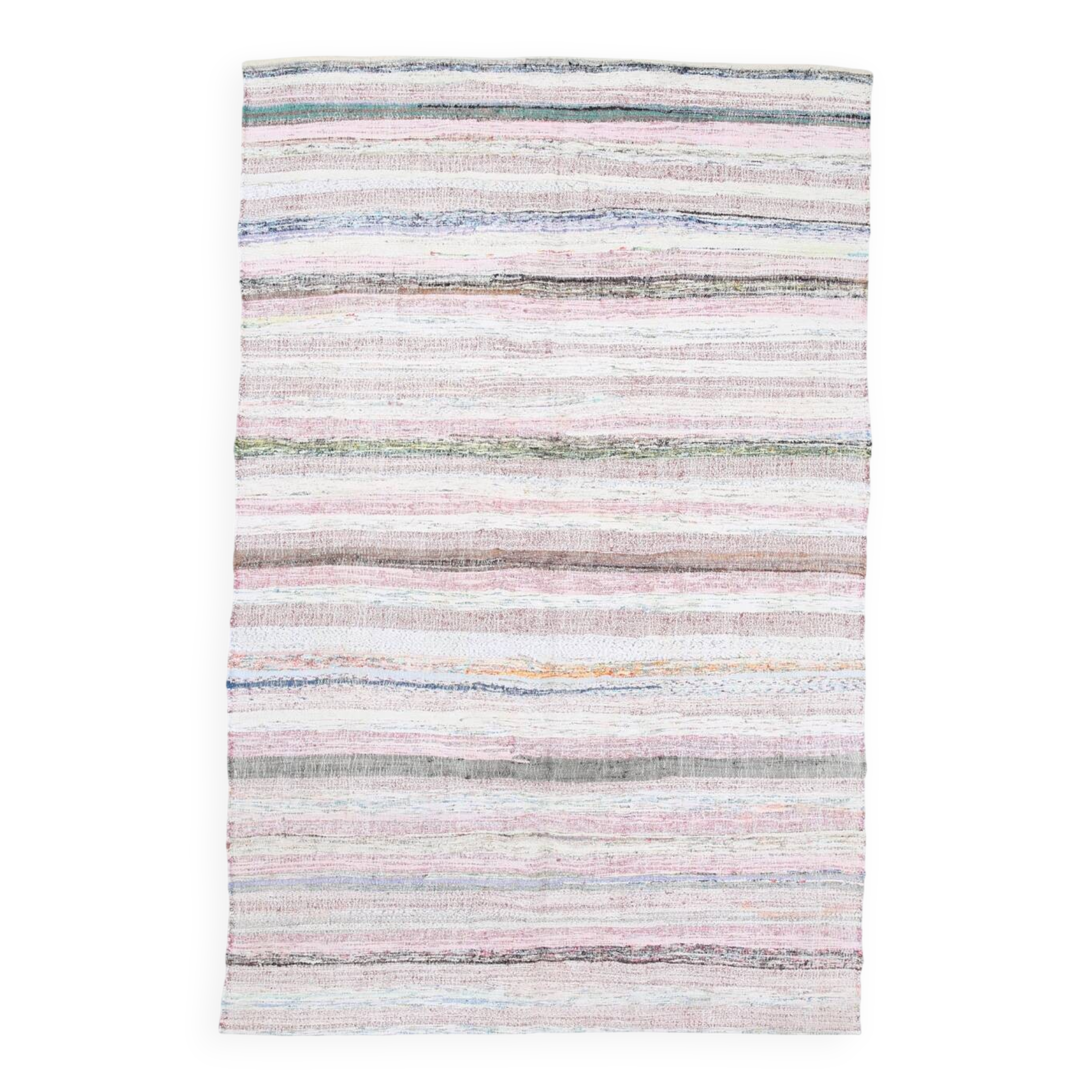 5x8 Colorful Soft Color Turkish Kilim Rug,166x257Cm