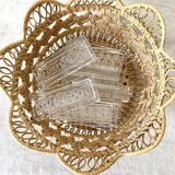 Glass knife holders from the 1950s