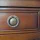 Louis XVI-style sideboard - 1 drawer - fluted legs - mahogany - solid wood