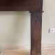 Antique wooden fireplace mantel