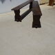 Solid wood country benches