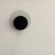Vintage "Cirkle" wall lamp in black and white lacquered metal, Denmark 1970s