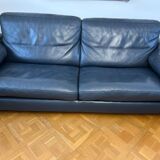 MAILLOL 3-seater sofa and 2 armchairs in leather - by DUVIVIER