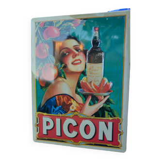 Picon advertising metal plate