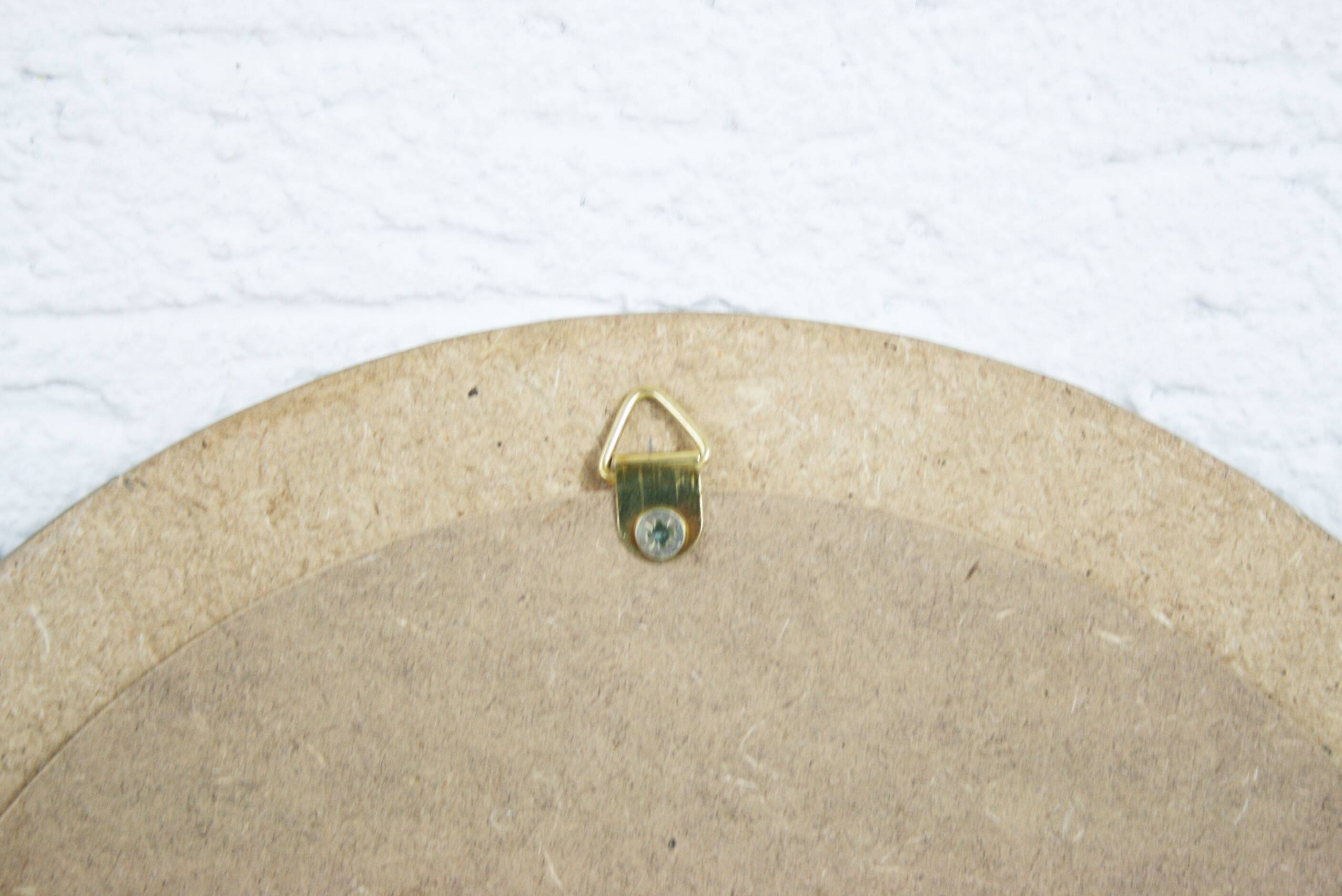 Witch's Eye Mirror in straw marquetry