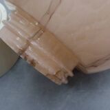 Vintage plafondlamp | Gemarmerd glas |  Groen