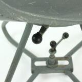 Chaise de tramway en fibre de verre et métal gris par Miroslav Navratil pour vertex 1960s