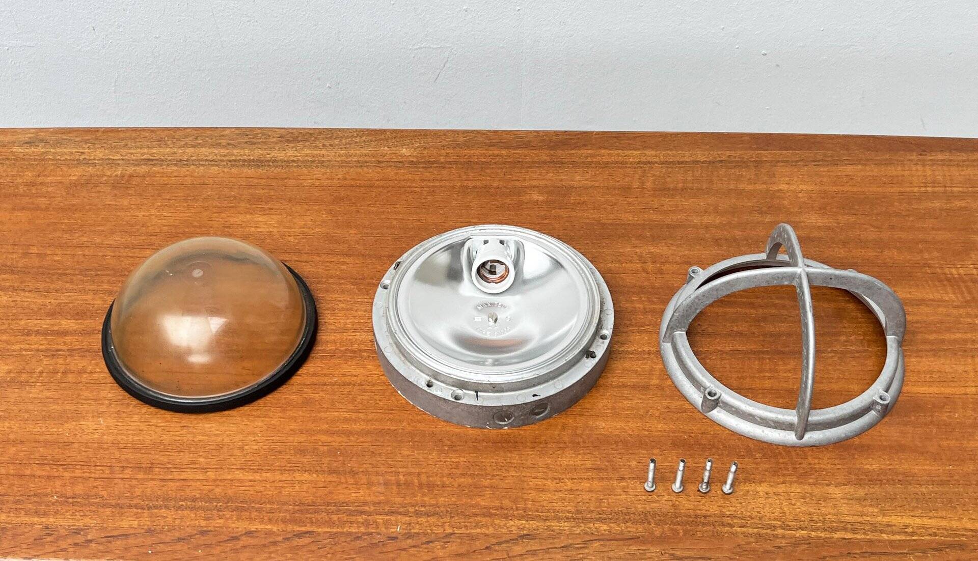 Mid-Century Danish Outdoor Metal Wall Lamp Model Skot by Lauritz Knudsen for Louis Poulsen, 1960s