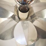 Vintage chromed flower lamp