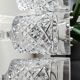 Lot 6 vintage glasses with rectangular crystal stems