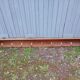 Very large antique wooden shelf/pot rack