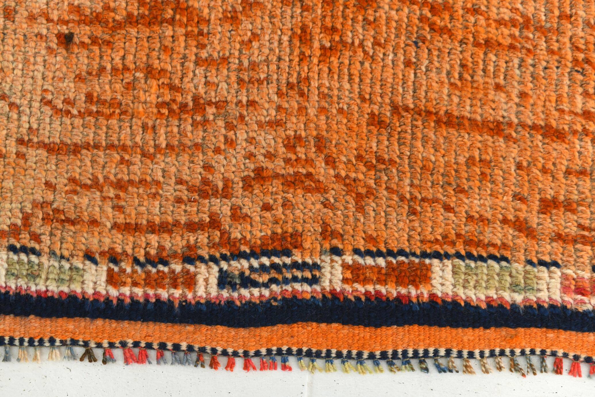 Vintage Mid Century Modern Super Soft Runner Rug, 86x302Cm