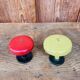 Vintage metal coat hooks duo