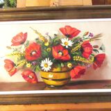 vintage poppy painting
