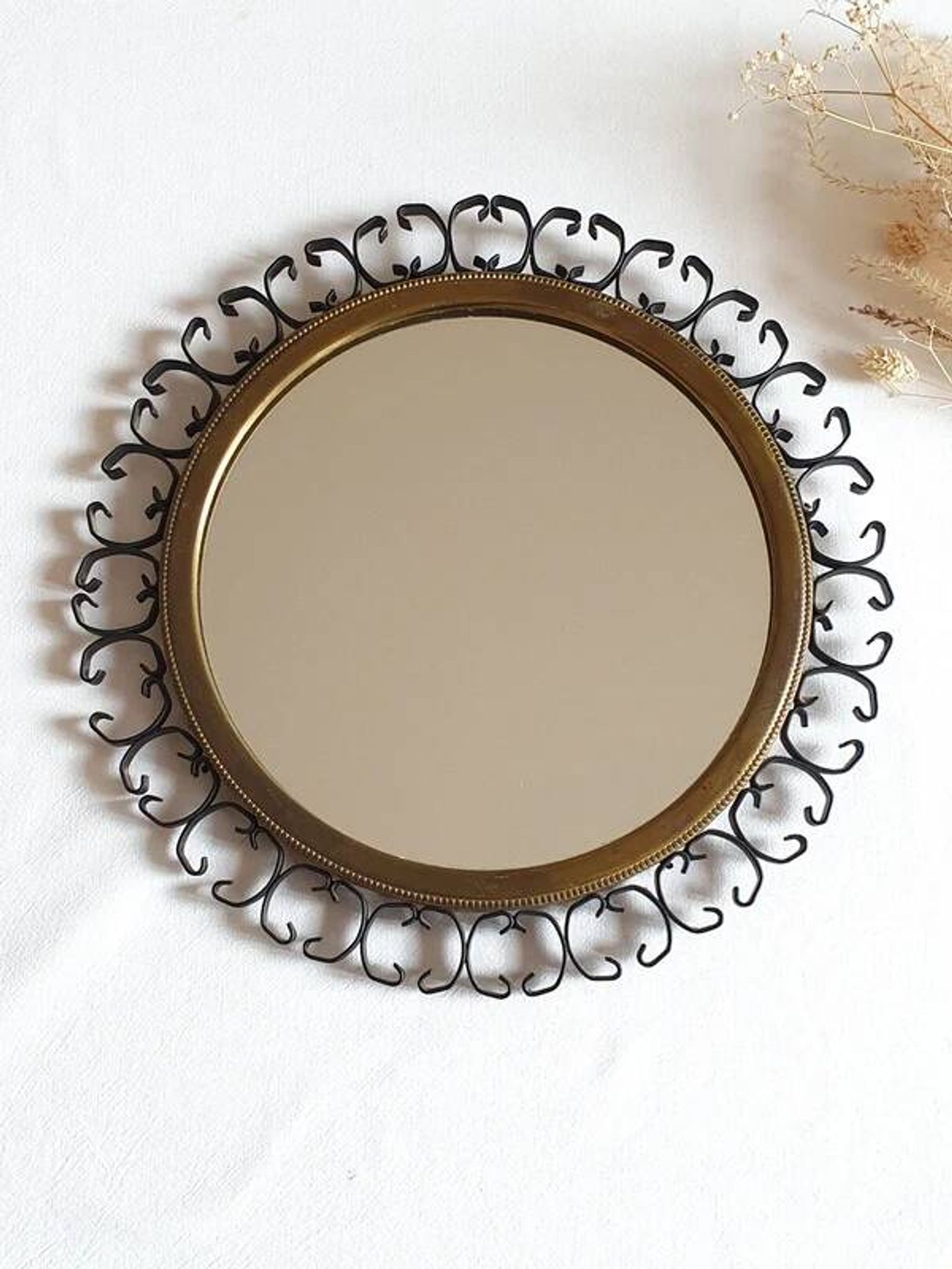 Miroir rosace vintage années 60