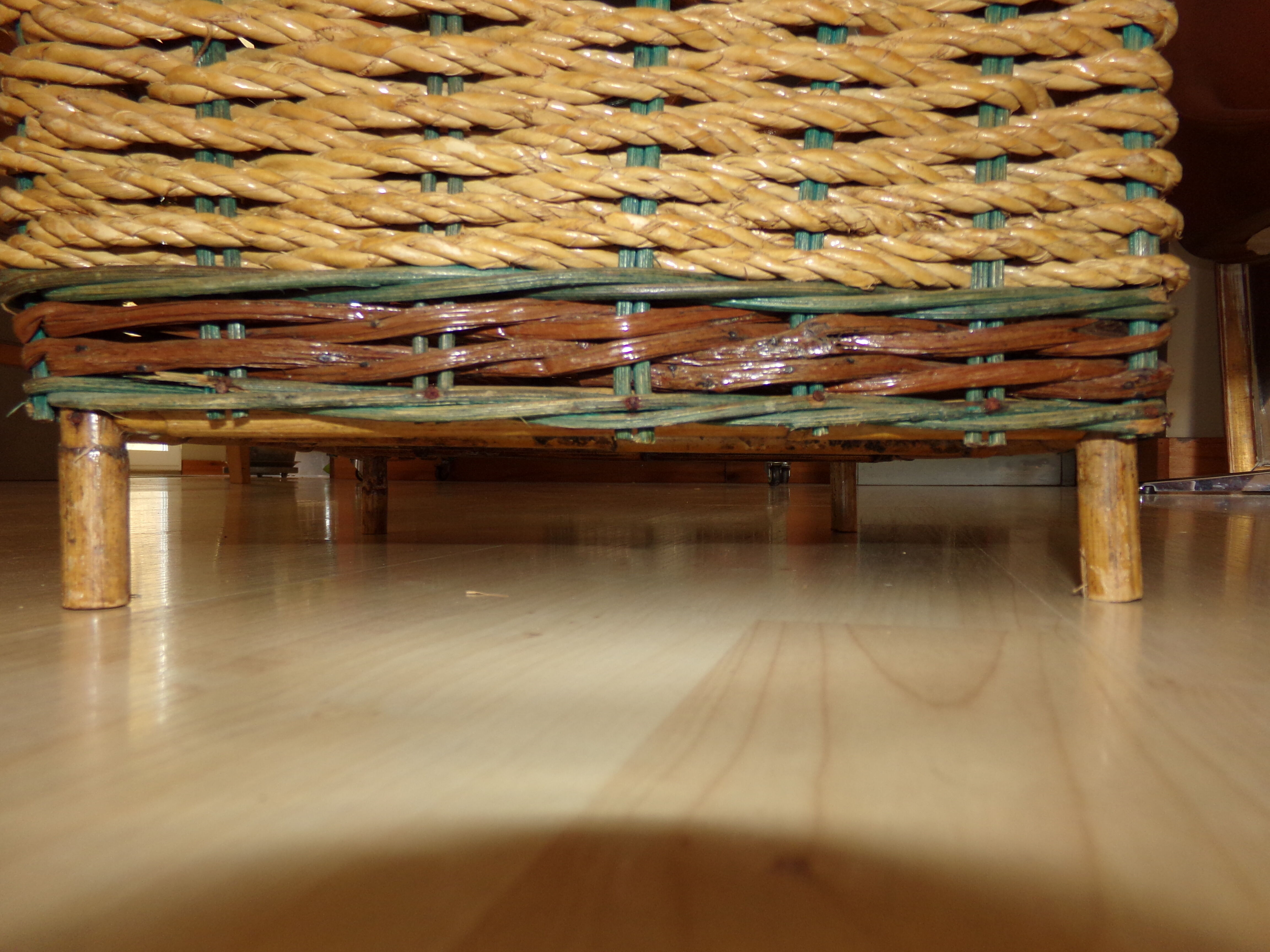 Rattan bottle holders and rope