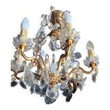 lustre cristal de roche 7 branches