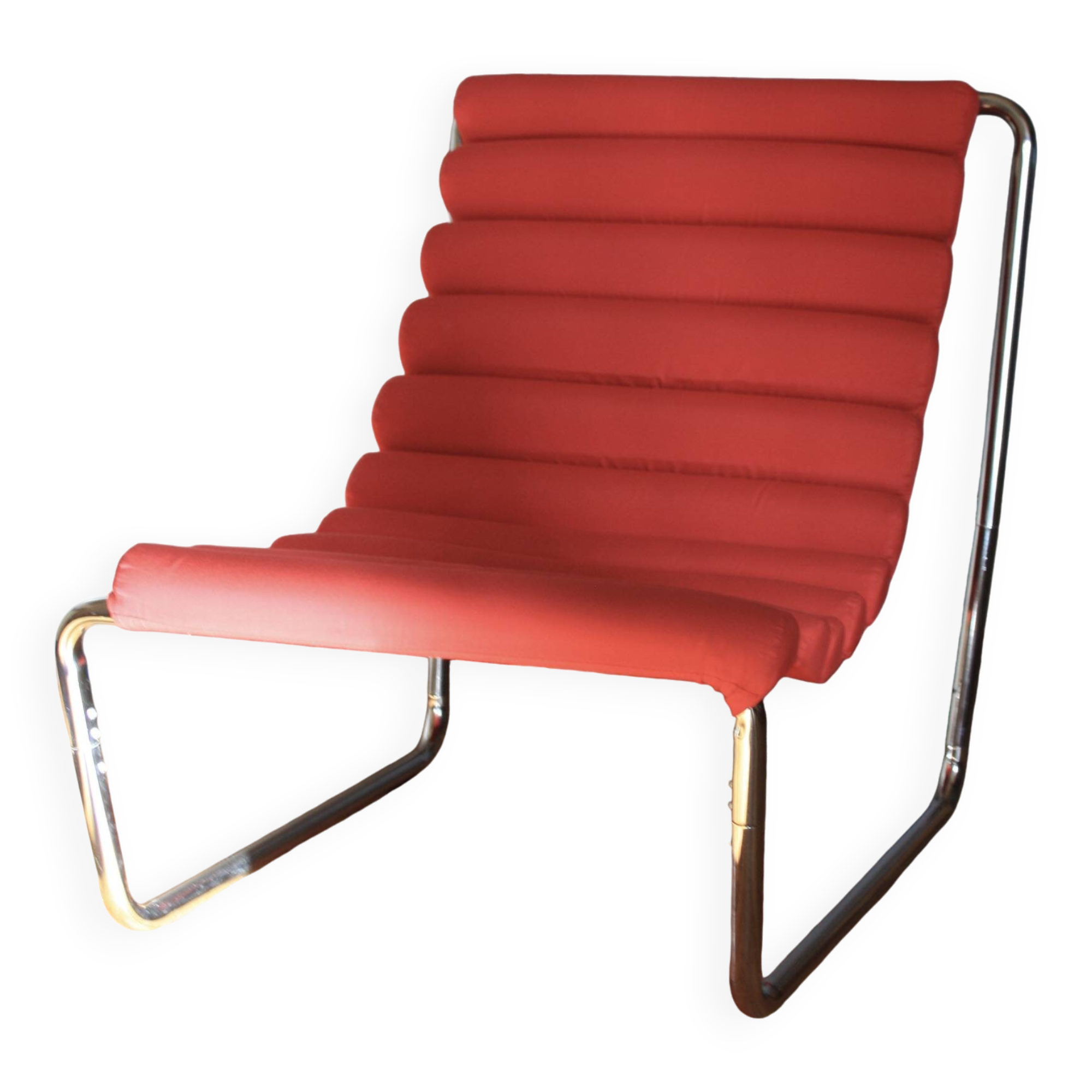 Hanging chair with boudin seat