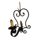 Wrought iron wall lamp