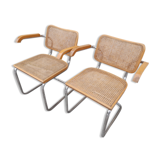 Pair of Marcel Breuer B64 chairs