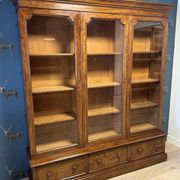 Large three door bookcase