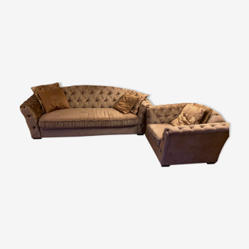 Sofa bed and armchair set