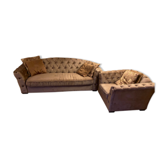 Sofa bed and armchair set