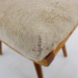 1960s Pair of Ash Stools , Czechoslovakia