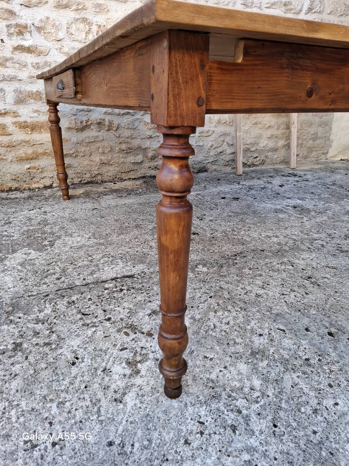 Extendable farmhouse table 285 x 86
