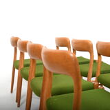 Set of 8 Danish Dining Chairs by Niels Otto Møller Model No.75