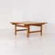 Table basse en chêne par Hans J. Wegner pour Andreas Tuck