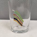 A  Bertil Vallien carafe with stopper for Kosta Boda, 1980s. Rainbow series