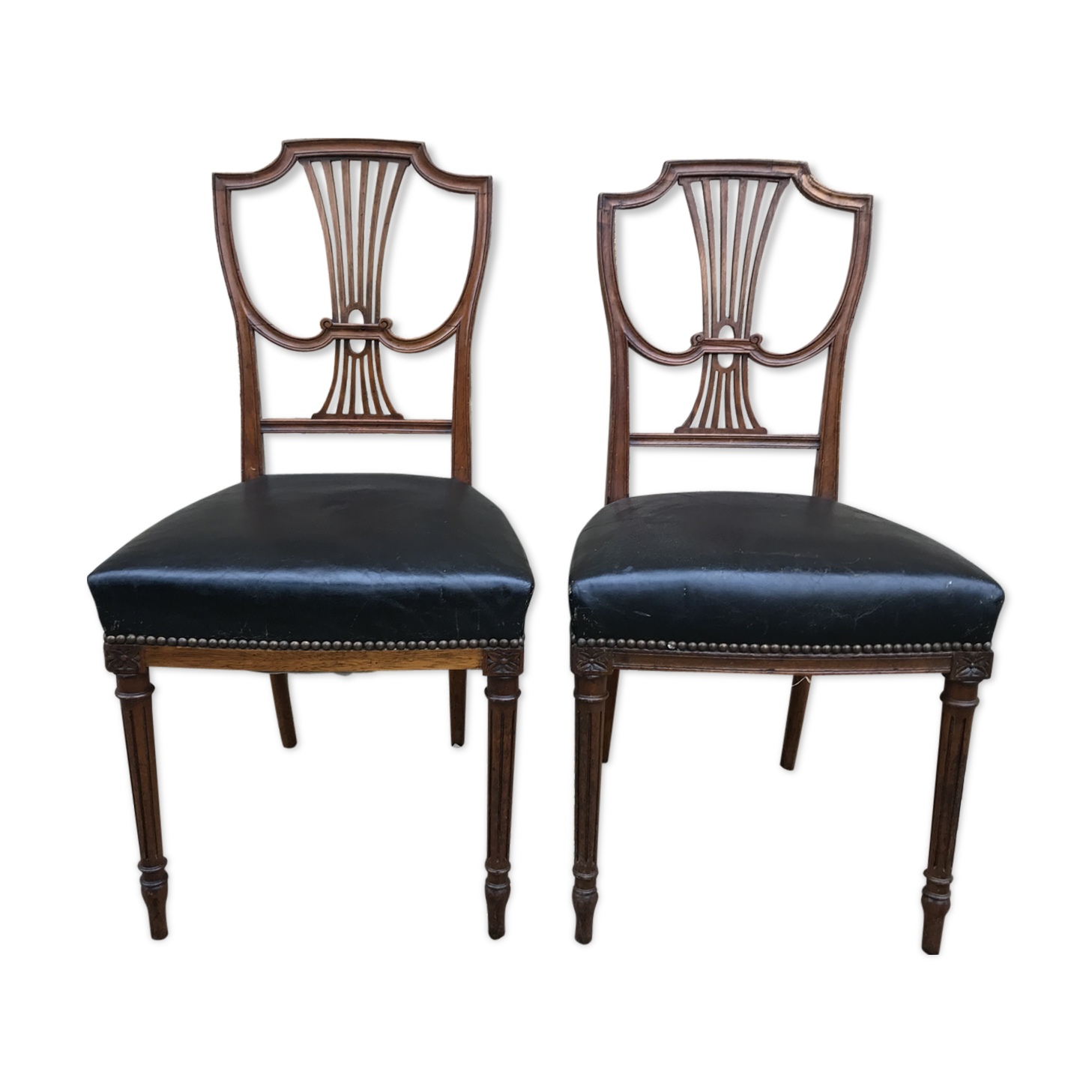 Paire de chaises art nouveau