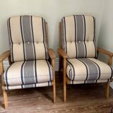 Paire de Fauteuils Vintage