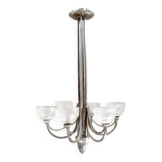 Lustre 1930 à 6 lumières