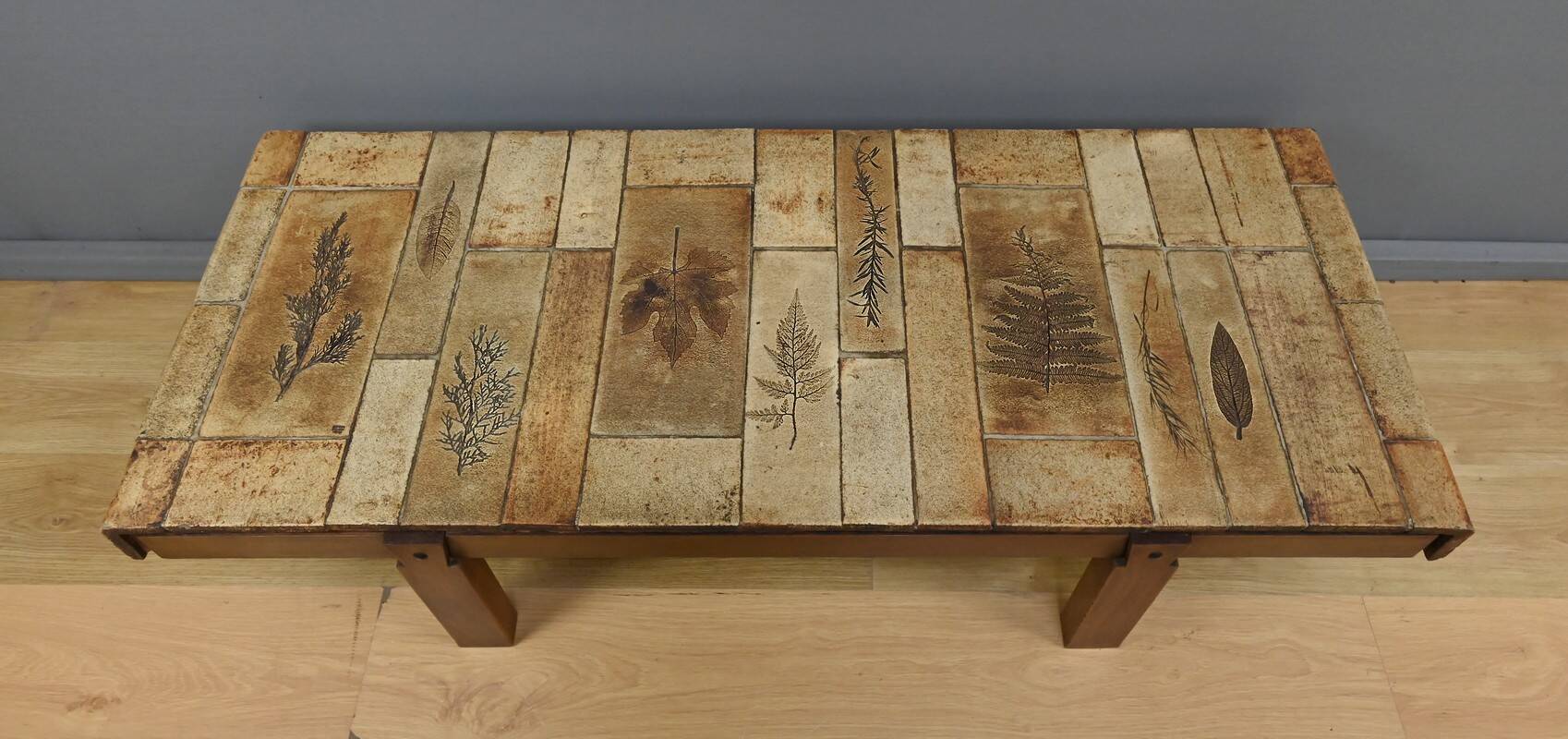 Coffee table signed R. Capron, Les Herbiers Collection, Vallauris – 1960